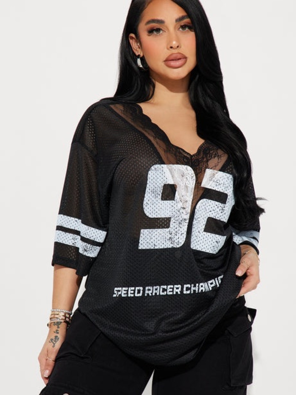 Lace jersey